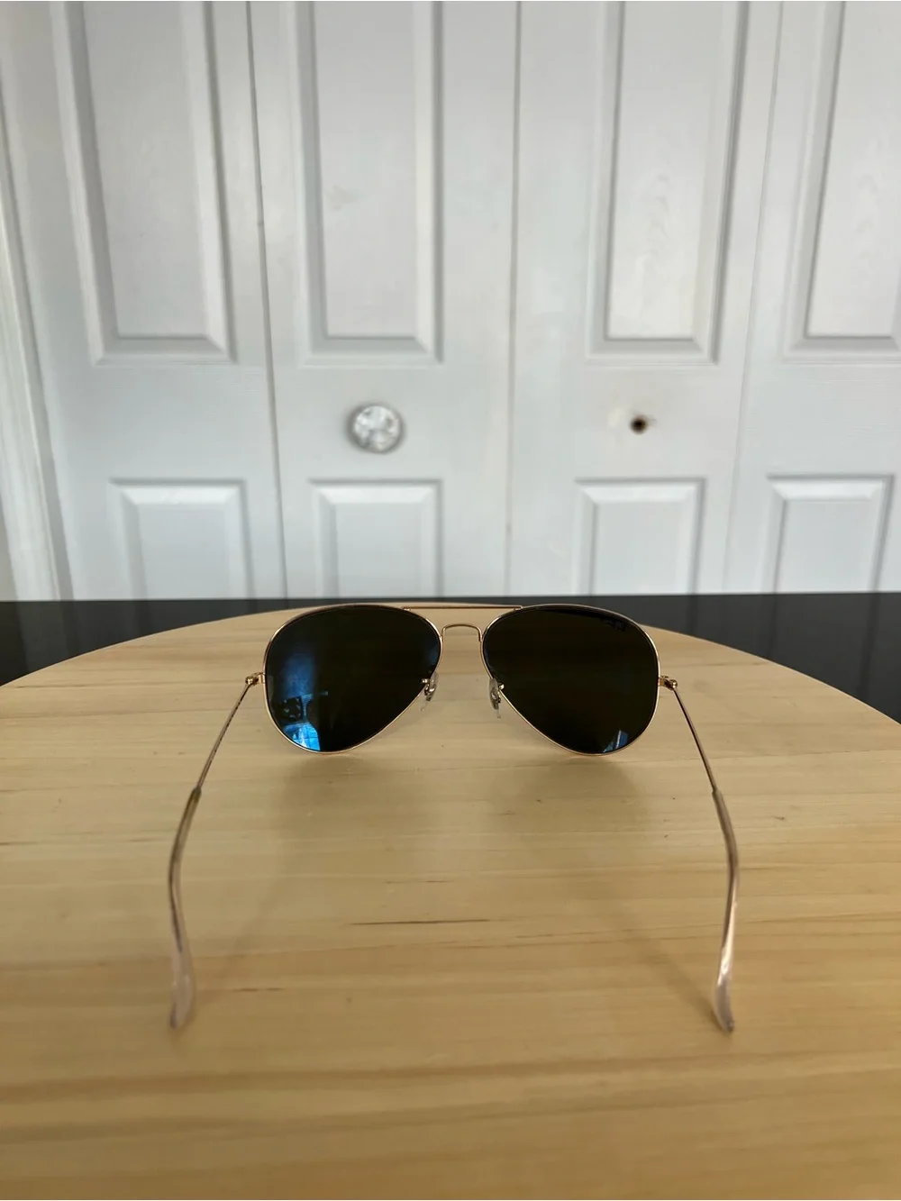 Ray-Ban Aviator Large Polarized Metal Sunglasses
